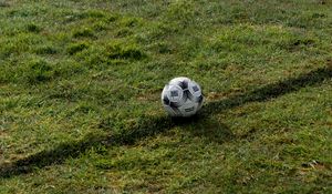 Preview wallpaper soccer ball, ball, field, football