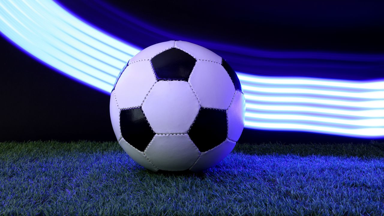 Wallpaper soccer ball, ball, grass, sport