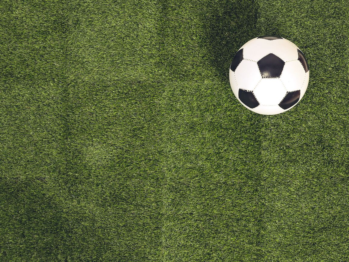 1152x864 Wallpaper soccer ball, field, football, sport