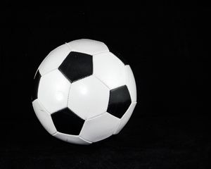 Preview wallpaper soccer ball, football, bw