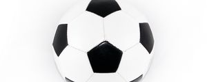 Preview wallpaper soccer ball, white background, sport