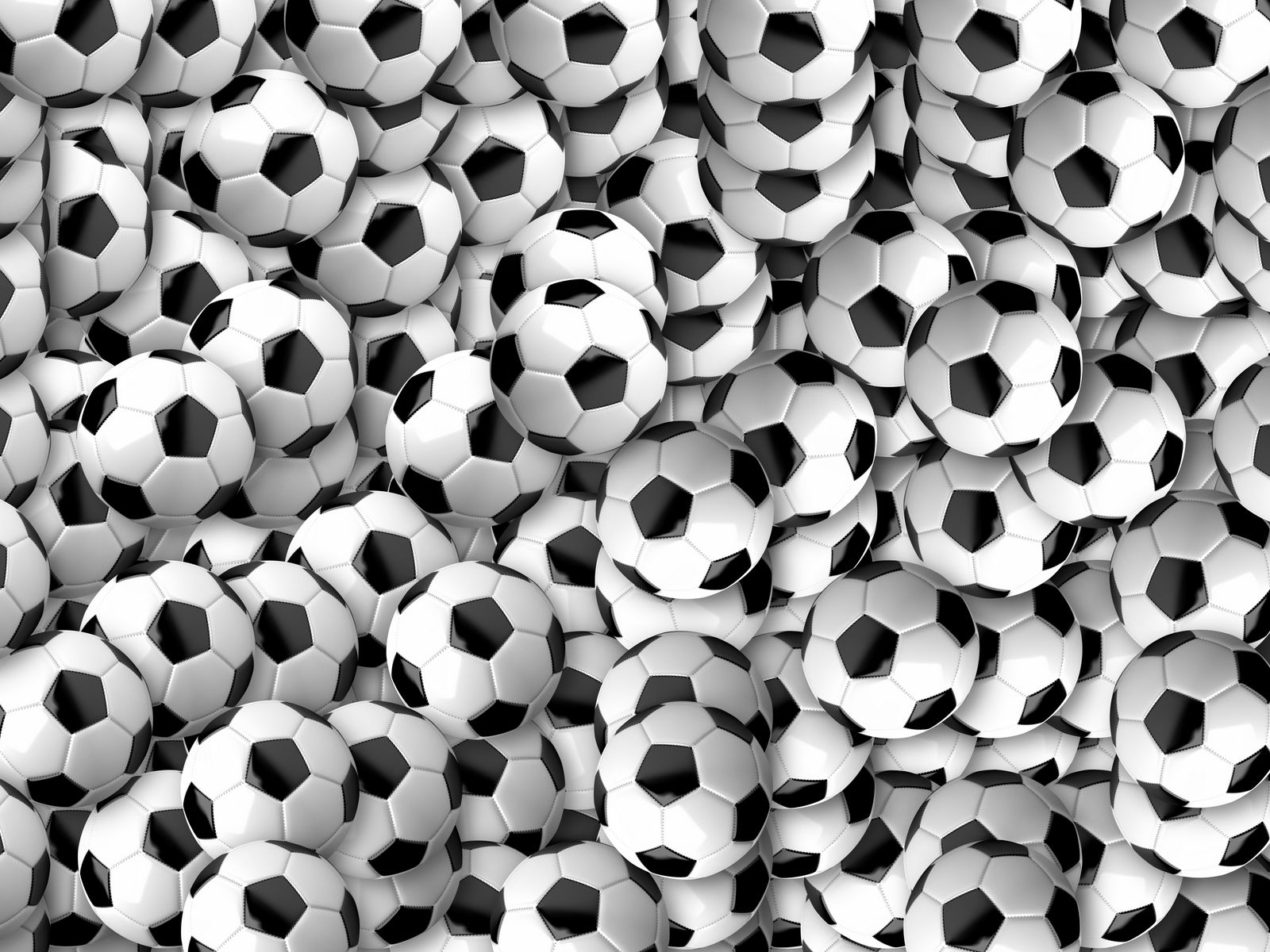 Download wallpaper 1600x1200 soccer balls, football, texture, many ...