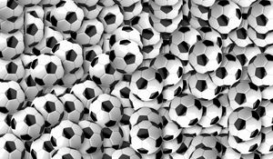 Preview wallpaper soccer balls, football, texture, many