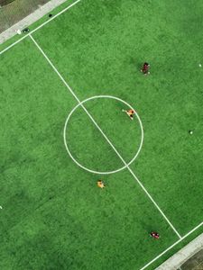 Preview wallpaper soccer field, football, match, aerial view