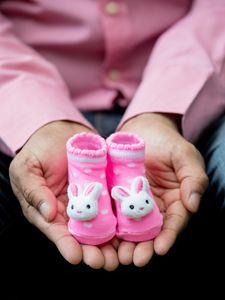 Preview wallpaper socks, child, father, expectation