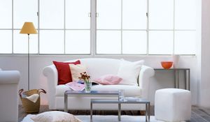 Preview wallpaper sofa, cushions, style, interior, comfort, light