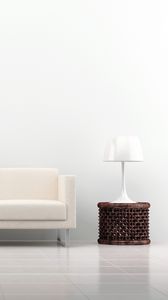 Preview wallpaper sofa, decoration, interior, vase, lamp, white background