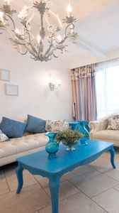 Preview wallpaper sofa, design, mirror, interior design, apartment, room, pitcher, pillows, style