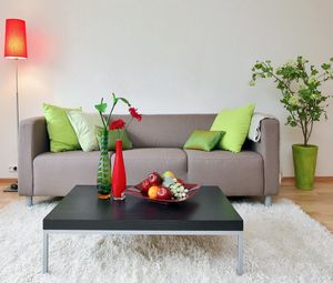 Preview wallpaper sofa, lamp, rug, style, interior, comfort