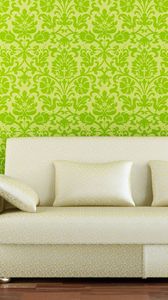 Preview wallpaper sofa, lamps, wall, wallpaper, style