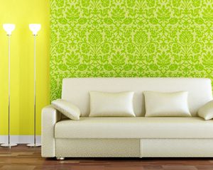 Preview wallpaper sofa, lamps, wall, wallpaper, style