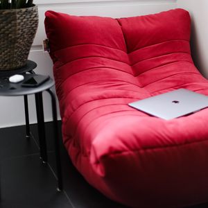 Preview wallpaper sofa, laptop, room, interior