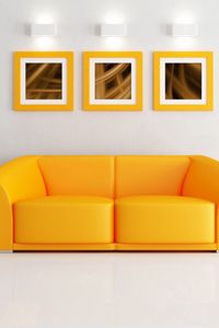 Preview wallpaper sofa, painting, vase, lamp