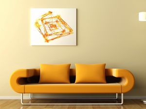 Preview wallpaper sofa, paintings, lamps, abstraction, parquet