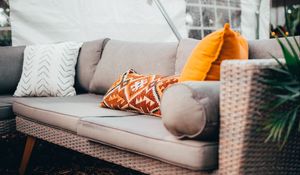 Preview wallpaper sofa, pillows, decor, aesthetics