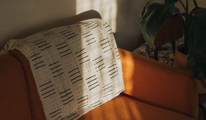 Preview wallpaper sofa, pillows, plant, interior, aesthetics