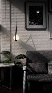 Preview wallpaper sofa, room, table, monstera, interior
