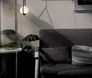 Preview wallpaper sofa, room, table, monstera, interior