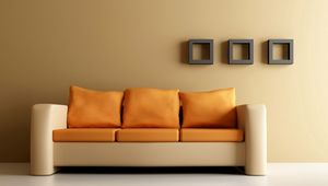 Preview wallpaper sofa, shelves, walls, design