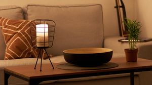 Preview wallpaper sofa, table, lamp, interior, aesthetics