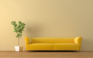 Preview wallpaper sofa, tub, plant