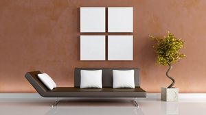 Preview wallpaper sofa, wall, vase, interior, modern