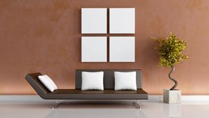 Preview wallpaper sofa, wall, vase, interior, modern