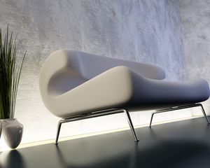 Preview wallpaper sofa, white, stylish, vase