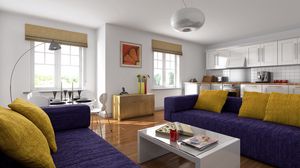 Preview wallpaper sofas, living room, furniture, modern, interior