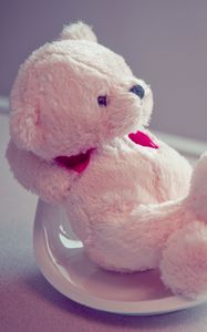 Preview wallpaper soft toy, plate, teddy bear