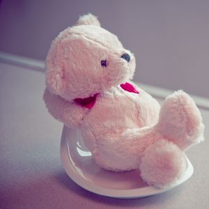 Preview wallpaper soft toy, plate, teddy bear