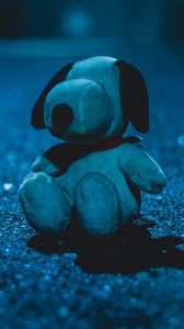Preview wallpaper soft toy, toy, dog, shadow