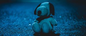 Preview wallpaper soft toy, toy, dog, shadow