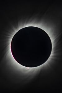 Preview wallpaper solar eclipse, eclipse, sun, shadow, bw