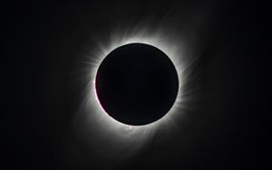 Preview wallpaper solar eclipse, eclipse, sun, shadow, bw