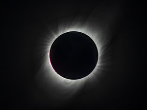 Preview wallpaper solar eclipse, eclipse, sun, shadow, bw