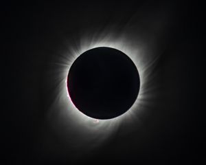 Preview wallpaper solar eclipse, eclipse, sun, shadow, bw