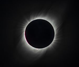 Preview wallpaper solar eclipse, eclipse, sun, shadow, bw