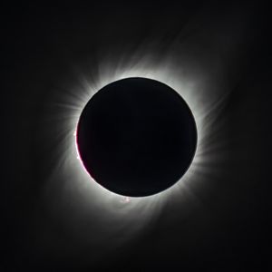 Preview wallpaper solar eclipse, eclipse, sun, shadow, bw