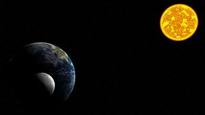 Preview wallpaper solar system, planets, moon, earth, sun, space