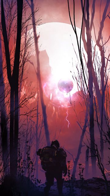 360x640 Wallpaper soldier, silhouette, sci-fi, fantasy, art