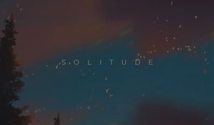 Preview wallpaper solitude, word, text, forest, art