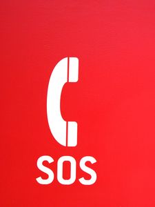 Preview wallpaper sos, word, alarm, call, red