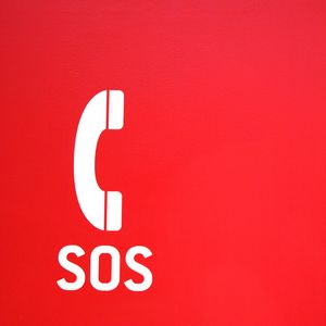 Preview wallpaper sos, word, alarm, call, red