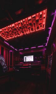 Preview wallpaper sound recording, studio, music, neon