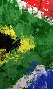 Preview wallpaper south africa, republic of south africa, texture, background, paint, stains