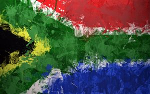 Preview wallpaper south africa, republic of south africa, texture, background, paint, stains