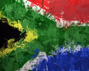 Preview wallpaper south africa, republic of south africa, texture, background, paint, stains