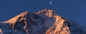 Preview wallpaper south tyrol, mountains, moon, sky