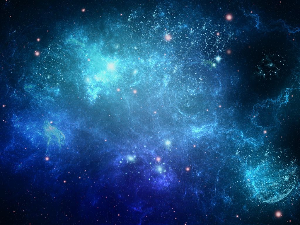 Download wallpaper 1024x768 space, background, blue, dots standard 4:3 hd  background